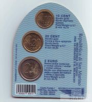 Ročníková malá sada EURO mincí San Marino(2007), stav 0/0