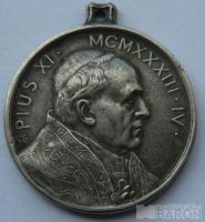 Vatikán - Pius XI - medaile na svatý rok 1933