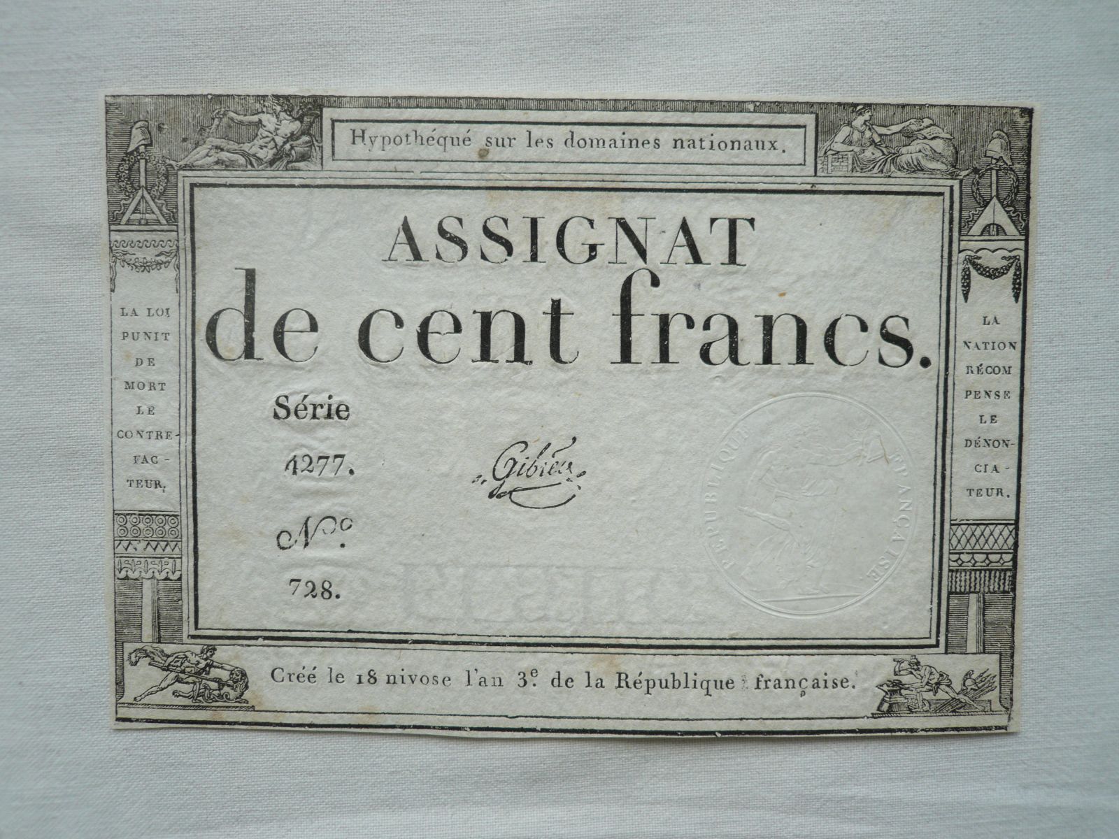 100 Frank, 1795, Francie