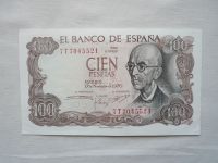 100 Pesetas, 1970, Španělsko