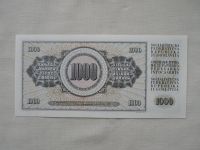 1000 Dinár, 1981, Jugoslávie