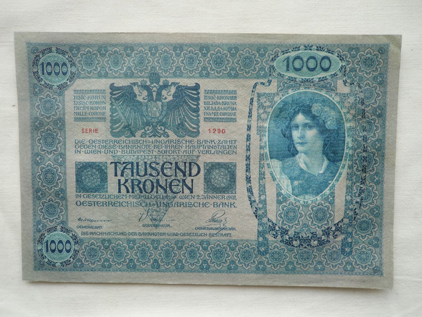 1000 Korun, 1902, S.1290, Rakousko