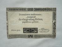 25 Livres, 1793, Asignat Francie