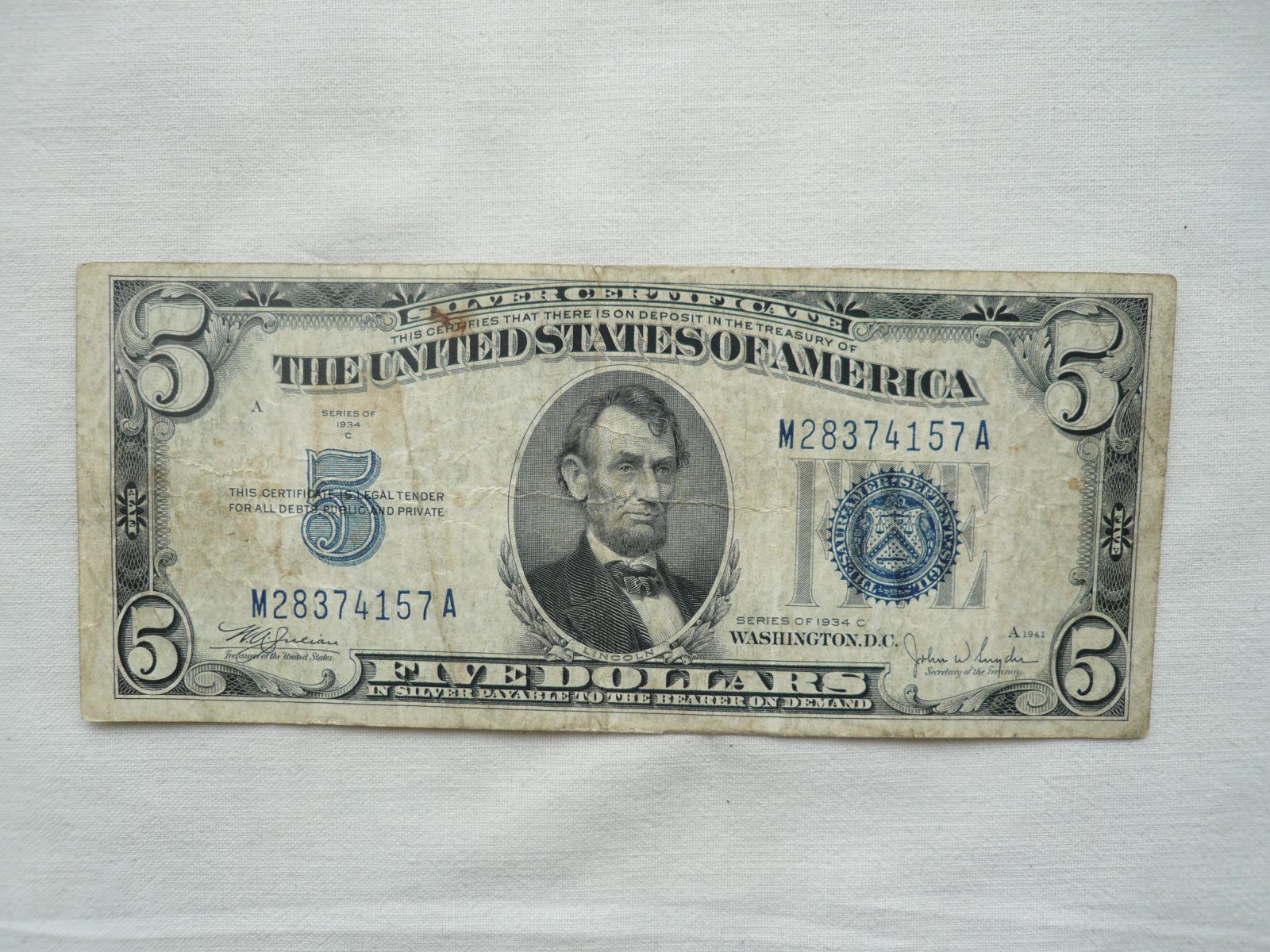5 Dollars, 1934, USA