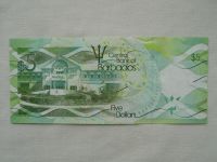 5 Dollars, 2013, Barbados