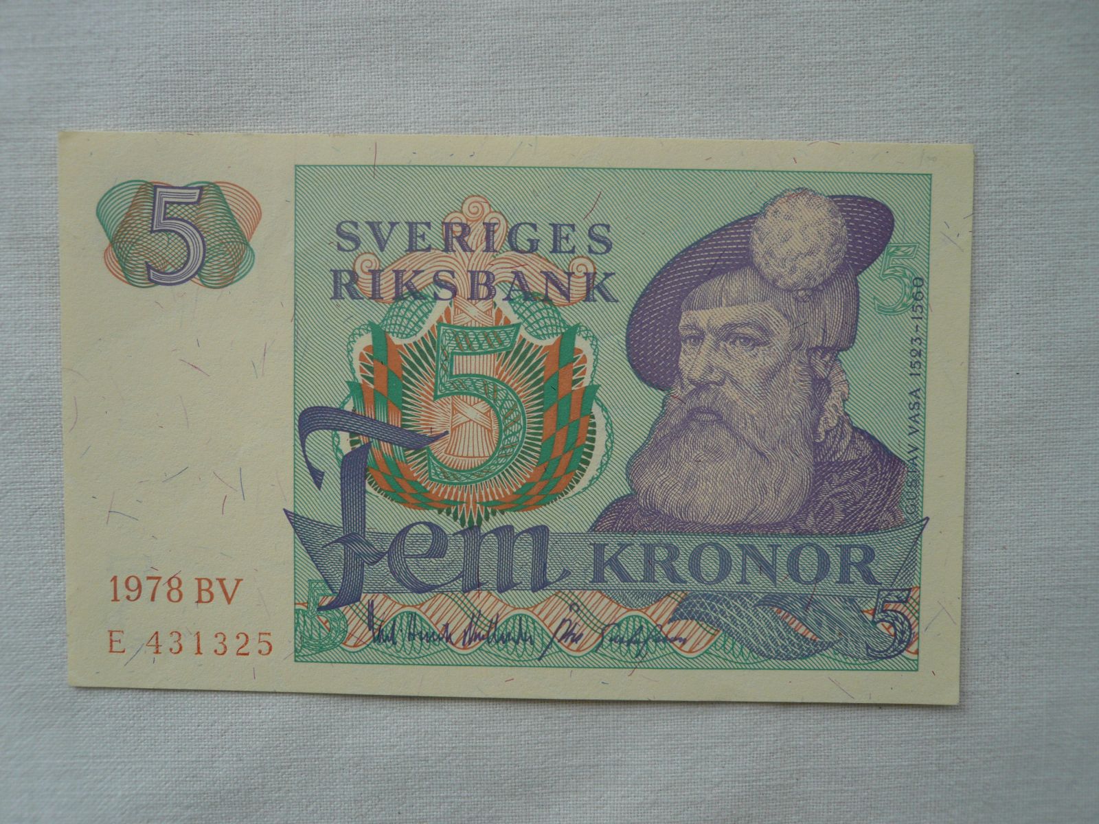 5 Kronor, 1978, Švédsko