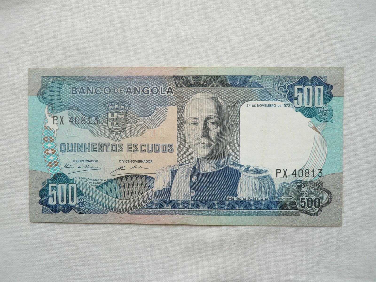 500 Escudos, 1972, Angola