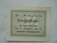 60 Heller, Dorfgaftein, 1920, Rakousko