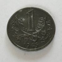 1 Koruna, 1943, P-Č+M