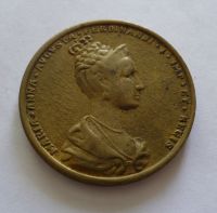 Korunovační medaile Marie Anna v Praze, manželka Ferdinanda V., 1836, KOPIE, Čechy
