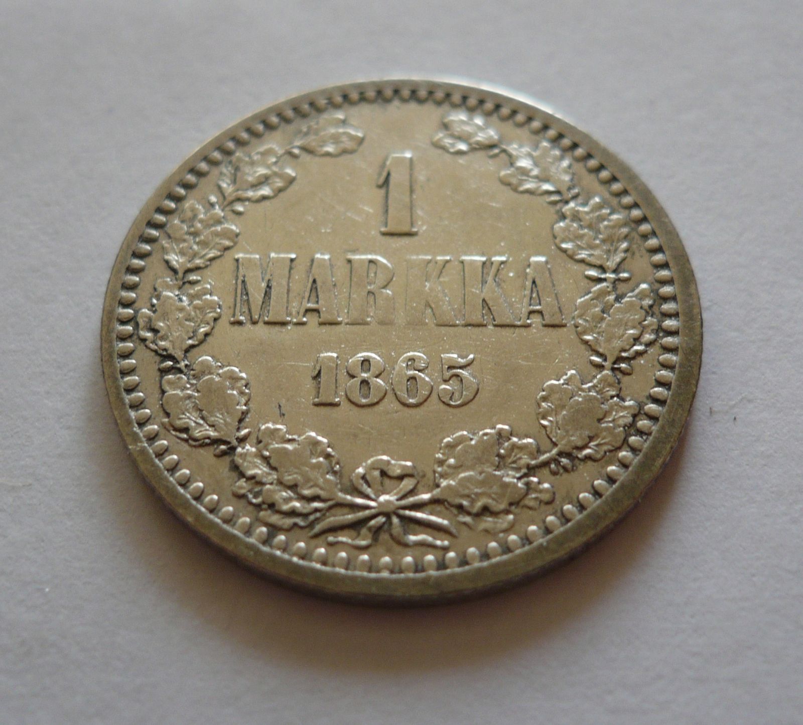 1 Markka, 1865, Finsko pod Ruskem