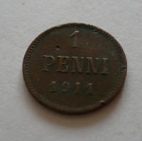 1 Pennia, 1911, Finsko pod Ruskem