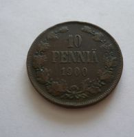 10 Pennia, 1900, Finsko pod Ruskem