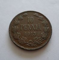 10 Pennia, 1915, Finsko pod Ruskem