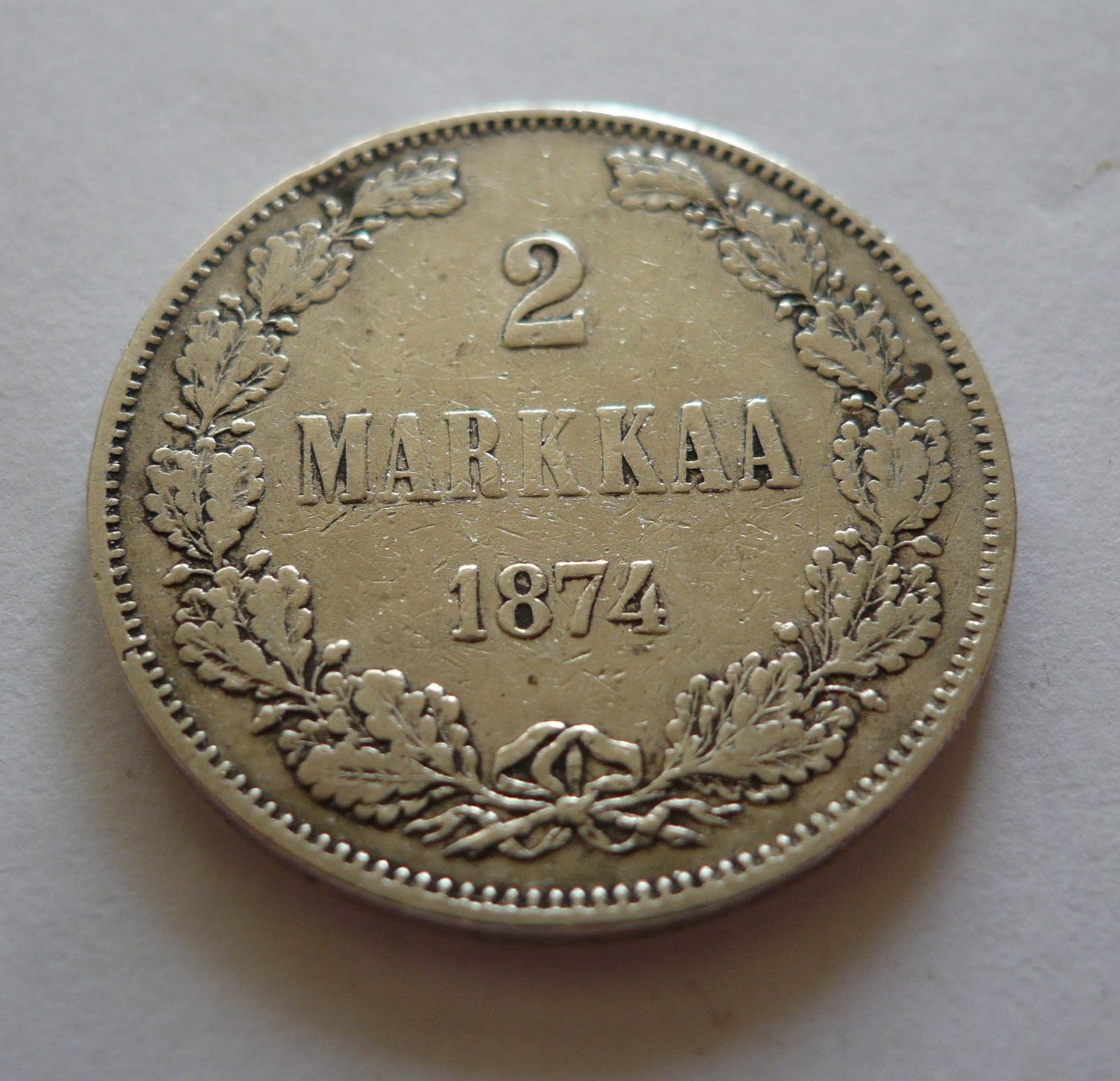 2 Markka, 1874, Finsko pod Ruskem