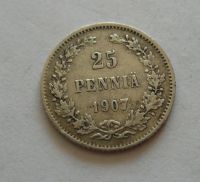 25 Pennia, 1907, Finsko pod Ruskem