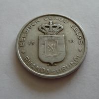 5 Frank, 1958, Belgické Kongo