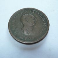 1/2 Penny, 1806, Jiří III., Anglie