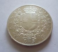 5 Lir, 1872, STOPA, Itálie