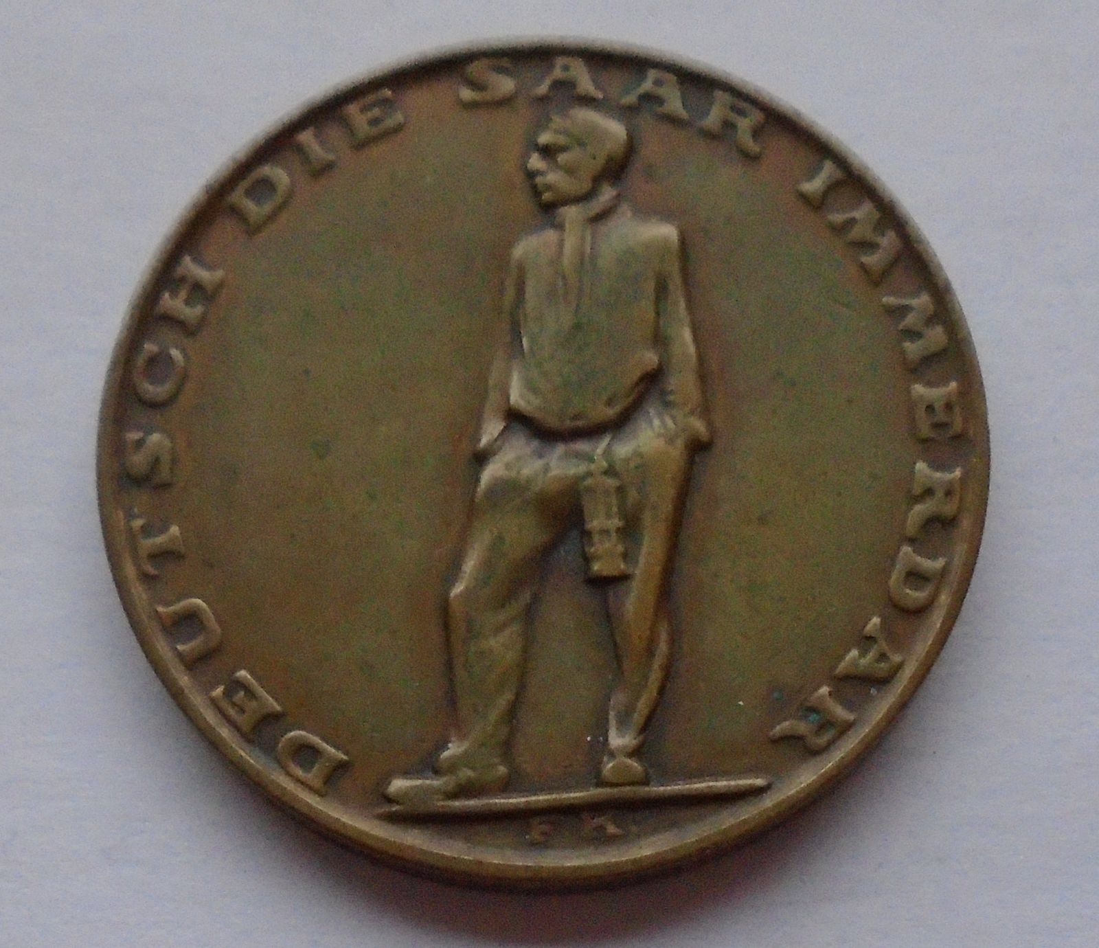 III.říše - medaile na hlasování v Sársku 1935 bronz