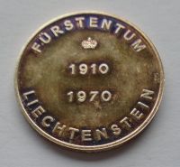 Liechtenstein - 60.výročí Vadur 1910-70