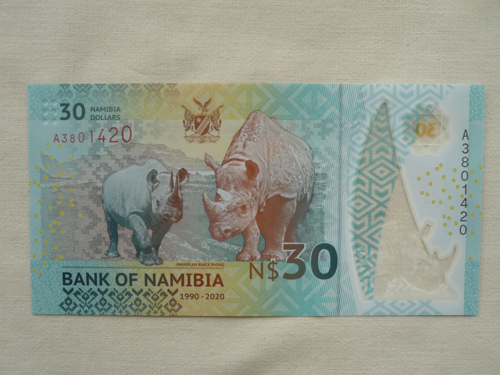 30 Dollars, 1990-2020, Namibie