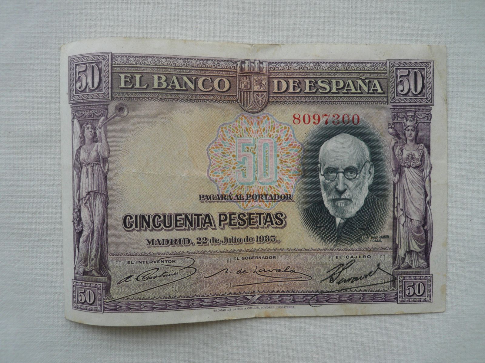 50 Peseta, 1935, Španělsko