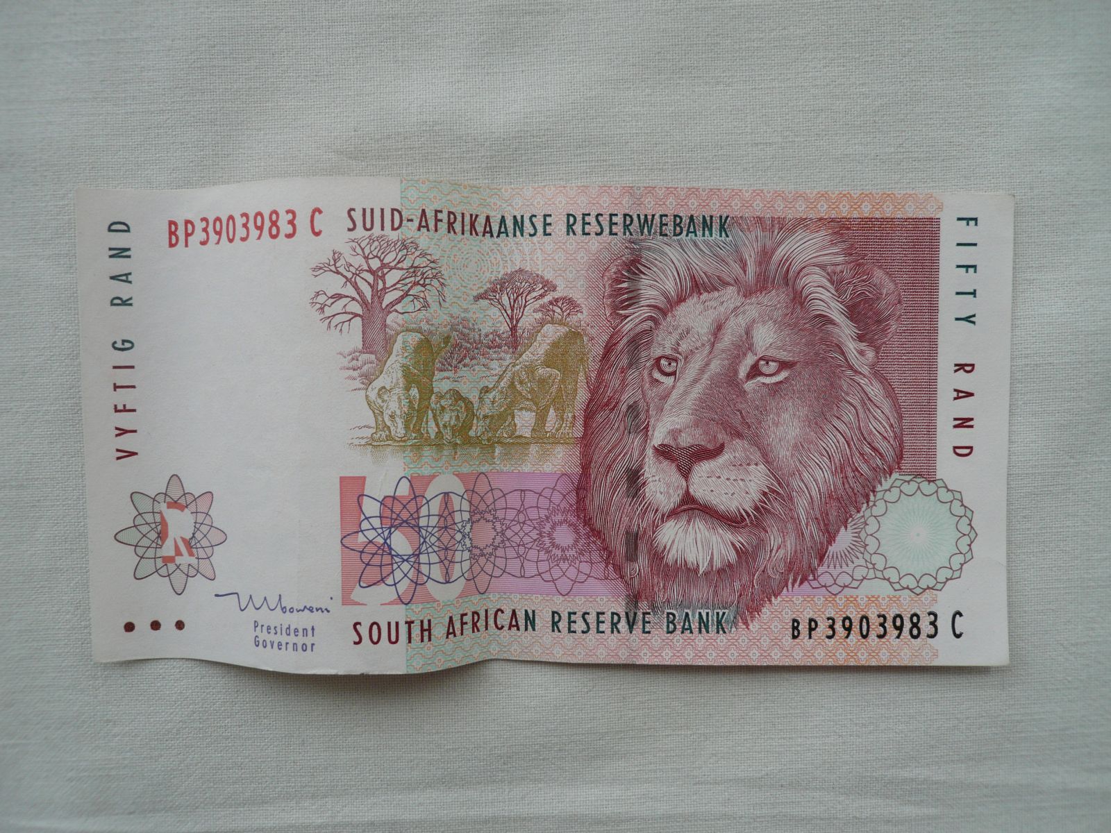 50 Rand, lev, Jižní Afrika