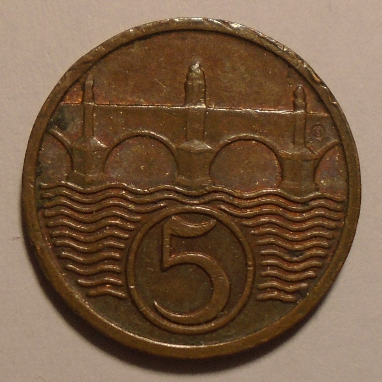 ČSR 5 Haléř 1931