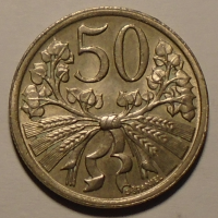 ČSR 50 Haléř 1921 pěkný