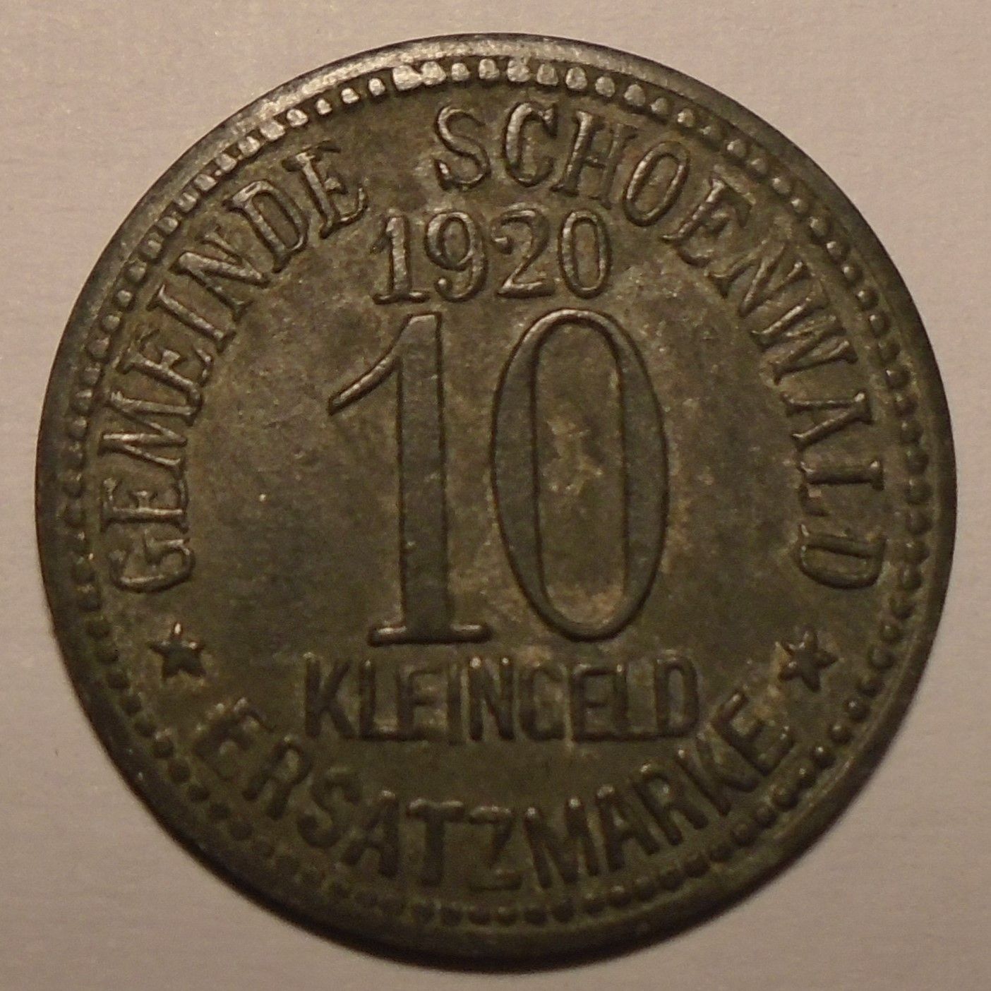 Kleingeld 10 Fenik