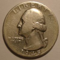 USA 1/4 Dolar 1945