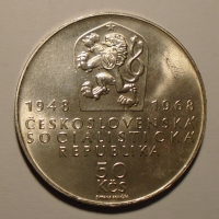 ČSSR 50 Kč republika 1968