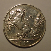 Itálie 10 Lir 1927