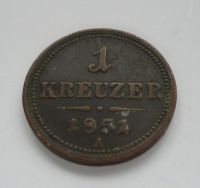 1 Krejcar, 1851, A, Rakousko