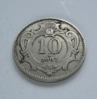 10 Haléř, 1907, Rakousko