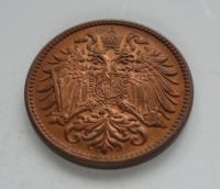 2 Haléř, 1909, Rakousko