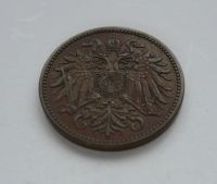 2 Haléř, 1911, Rakousko