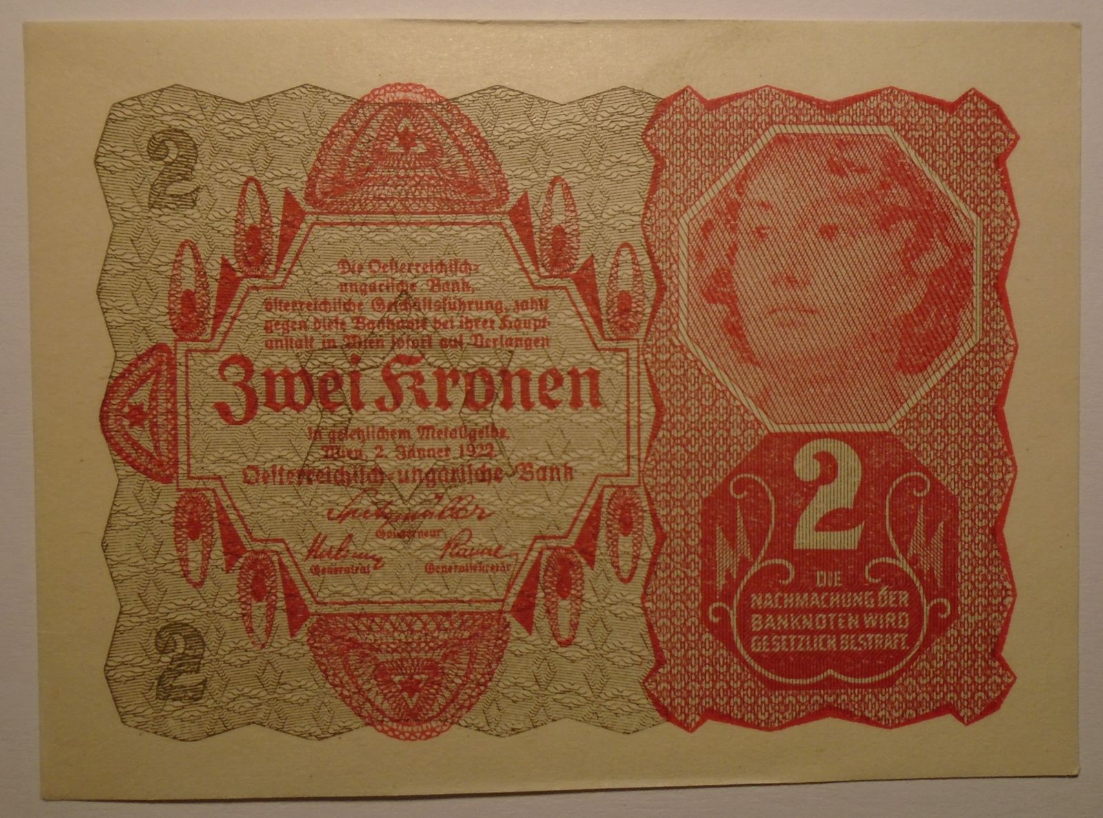 Rakousko 2 Koruna 1922