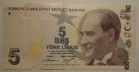 Turecko 5 Lirasi 1970