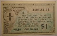 USA 1 Dollar vojenský