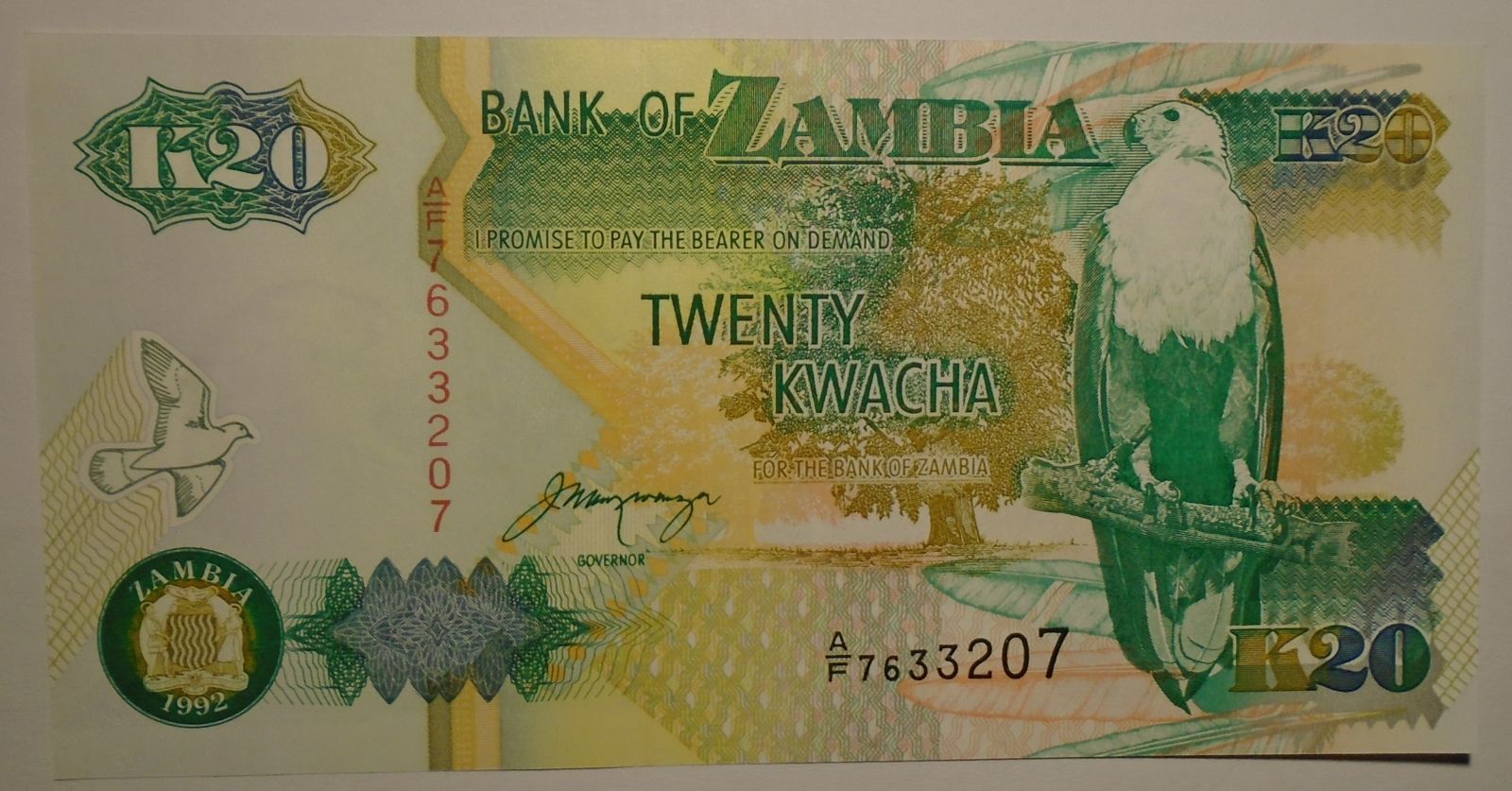Zambie 20 Kwacha 1992