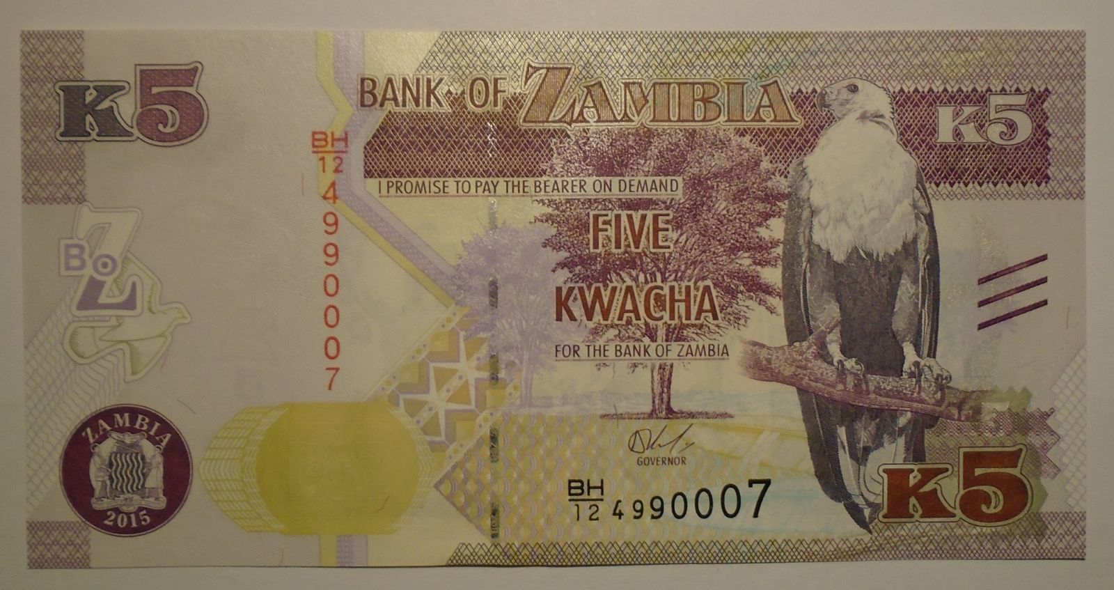 Zambie 5 Kwacha 2015