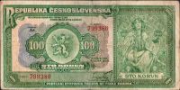 100Kč/1920/, stav 4+, série As
