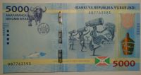 Burundi 5 000 Frank 2015