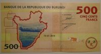 Burundi 500 Frank 2015