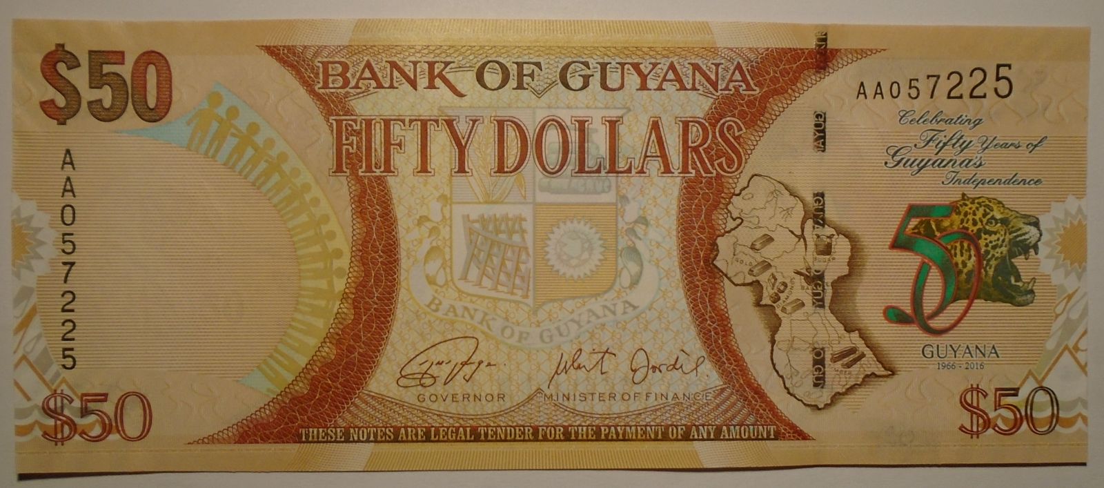 Guyana 50 Dollars 2016
