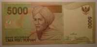 Indonésie 5 000 Rupií 2001