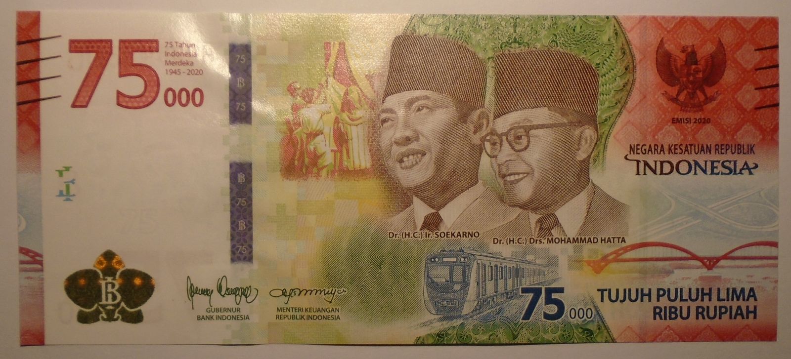 Indonésie 75 000 Rupií