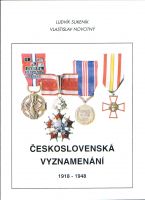 Katalog a ceník ČSR vyznamenání (1918-1948), I. díl
